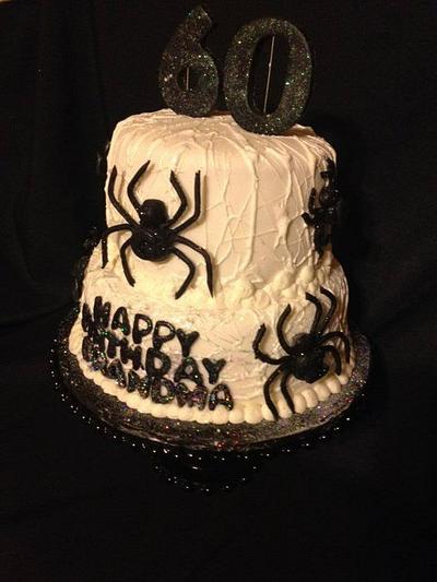 Cobweb Spider birthday cake - Cake by beth78148