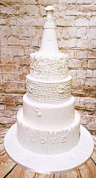 Nautical Wedding Cake for C.I - Cake by mike525