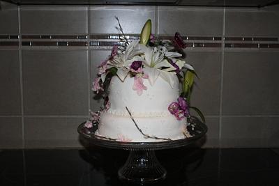 A small wedding cake for special friends. - Cake by Holly