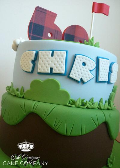 60th birthday golf cake - Cake by Isabelle Bambridge