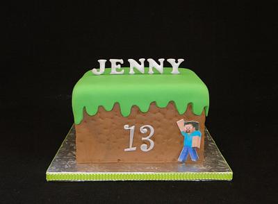 Mine Craft Birthday - Cake by Elisa Colon