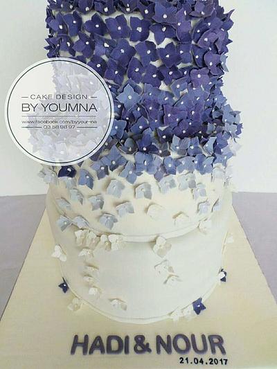 Engagement cake - Cake by Cake design by youmna 
