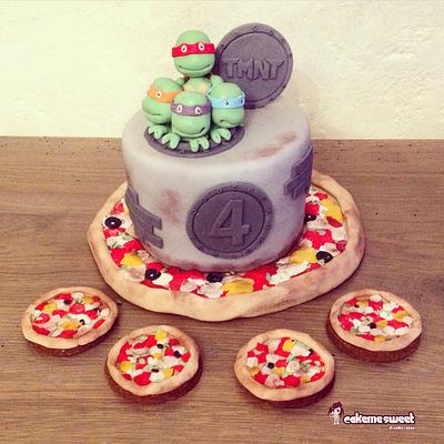 Tmnt small sweet table - Cake by Naike Lanza
