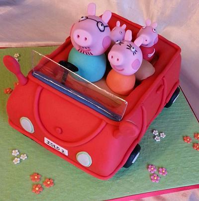 3d Peppa Pig cake cake - Cake by Funkycakes