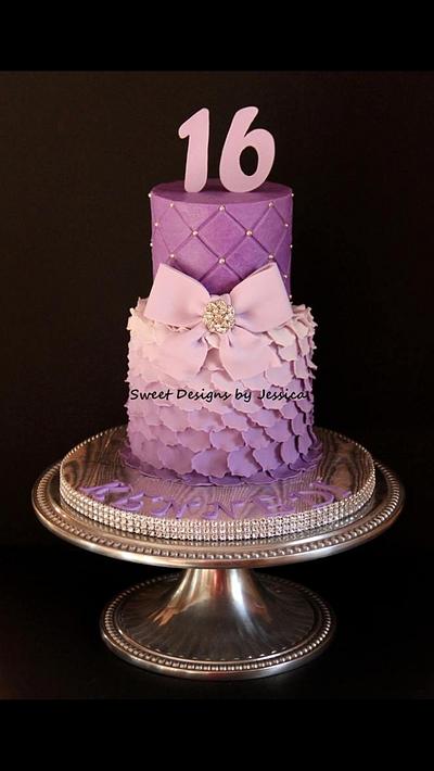 Kennedi's 16th - Cake by SweetdesignsbyJesica