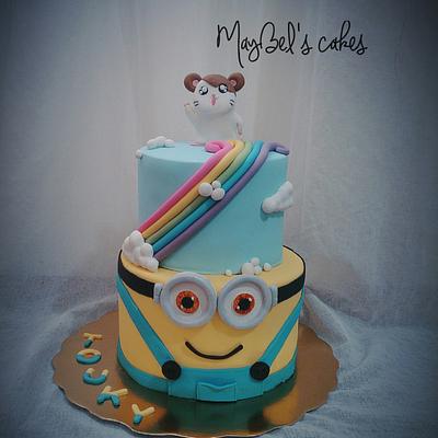 Minion and hamtaro cake - Cake by MayBel's cakes