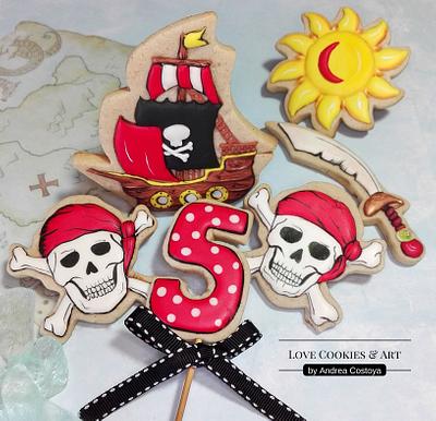 Pirate Cookies - Cake by Andrea Costoya