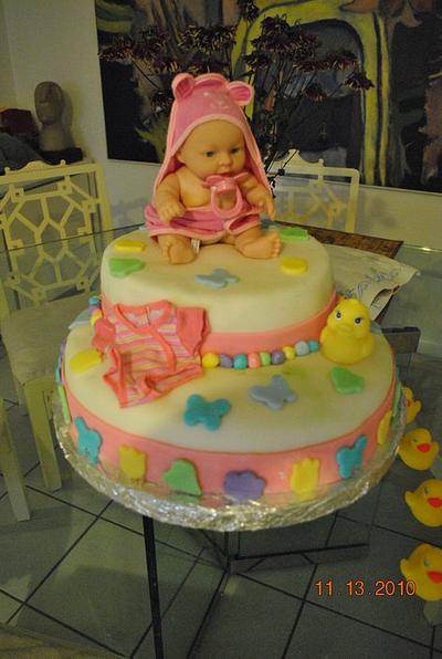 Baby Shower on my second cake - Cake by louie