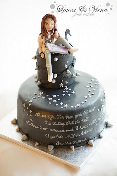 Black teenager cake - Cake by Laura e Virna just cakes