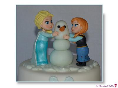 Elsa and Anna - Cake by Il Mondo di TeMa