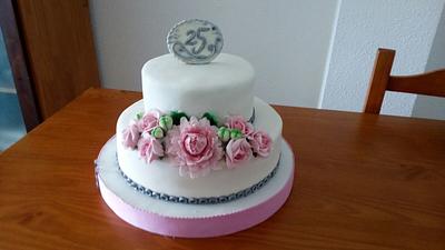 25 ANNIVERSAY CAKE - Cake by Camelia