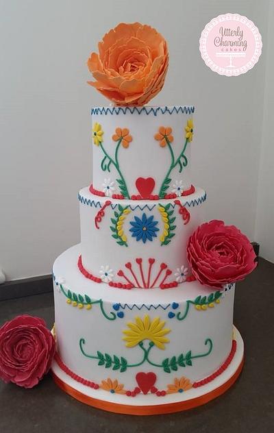 Mexican themed cake - Cake by  Utterly Charming Cakes