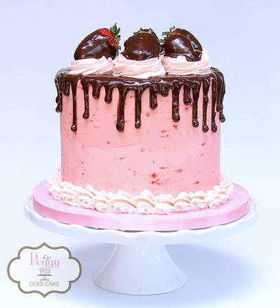 Strawberry Cake - Cake by Peggy Does Cake