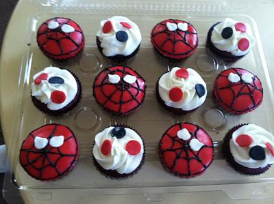 Spiderman Cupcakes - Cake by Michelle Allen