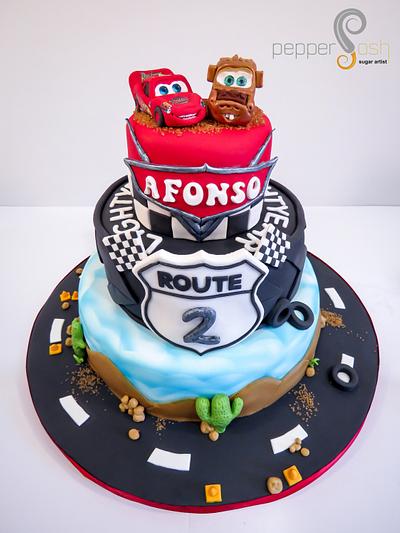 Cars - Lightning Mcqueen and Mater - Cake by Pepper Posh - Carla Rodrigues