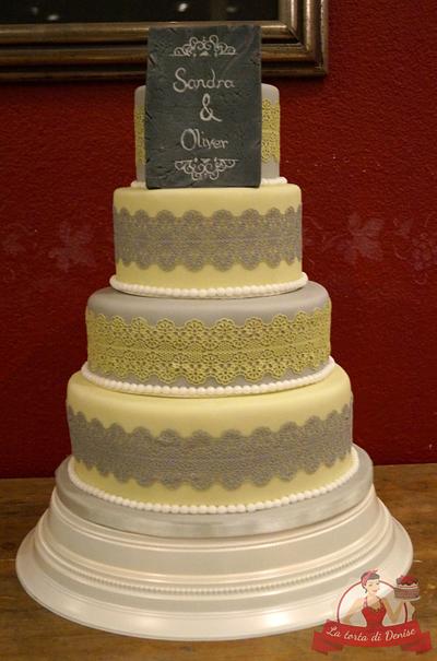 Sandra and Oliver's wedding cake - Cake by La torta di Denise