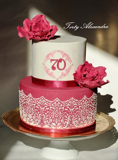 70 birthday cake for women  - Cake by Torty Alexandra
