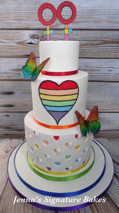 Cuties Collaboration: Love Is Love - Cake by Jennassignaturebakes