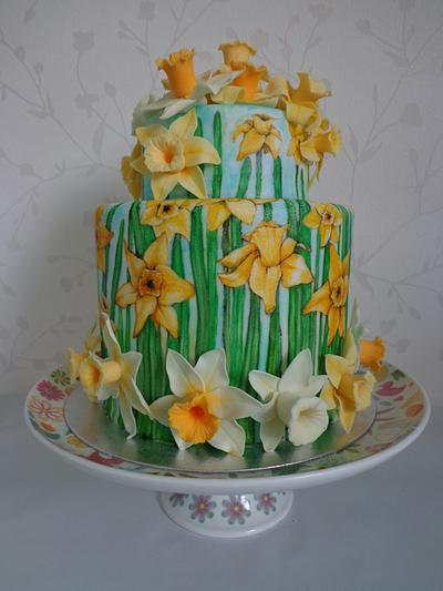 Spring Daffodil Cake - Cake by Zoe White