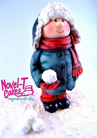 Snowball boy - Cake by Novel-T Cakes