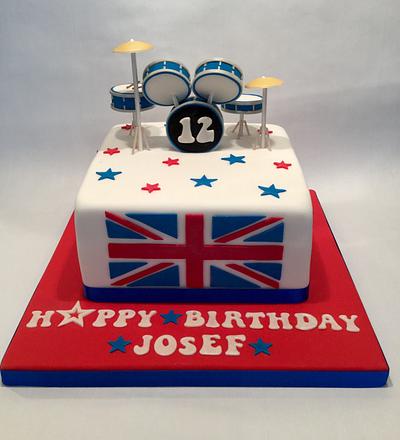 Britains Got Talent Drum Kit - Cake by Jackie's Cakery 