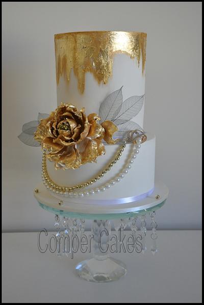 Gold Wedding Cake - Cake by Comper Cakes