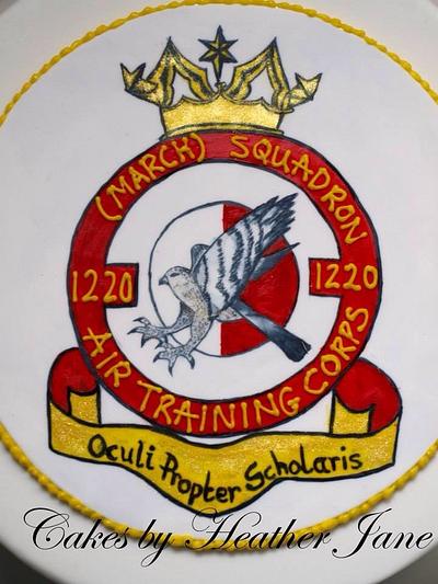 Handpainted Air Cadets RAF squadron cake - Cake by Cakes By Heather Jane
