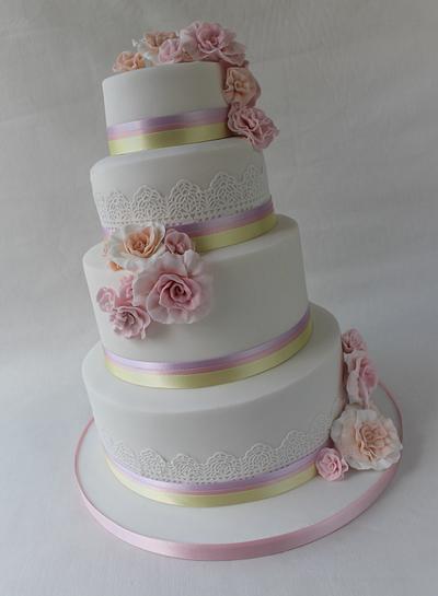 Easter Wedding Cake - Cake by Candy's Cupcakes