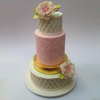 Spring Wedding - Cake by Sugar Bee Cakes