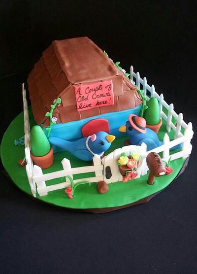 Couple of Old Crows Live Here - Cake by Carrie