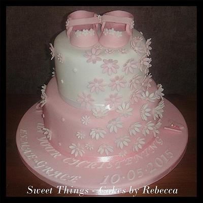 Christening cake - Cake by Sweet Things - Cakes by Rebecca