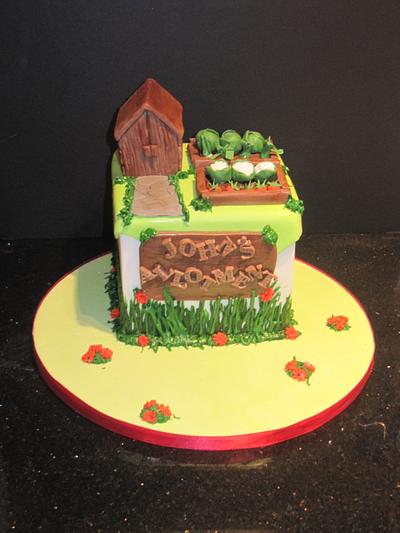 john's allotment  - Cake by d and k creative cakes
