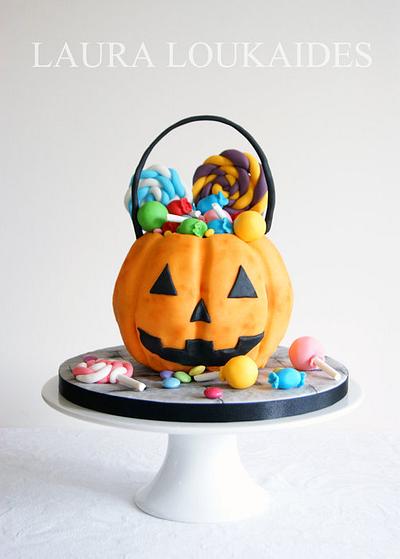 Pumpkin Bucket Cake - Cake by Laura Loukaides