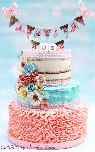 Baby Shower Cake/Cupcakes Cakepops - Cake by Cake! By Jennifer Riley 