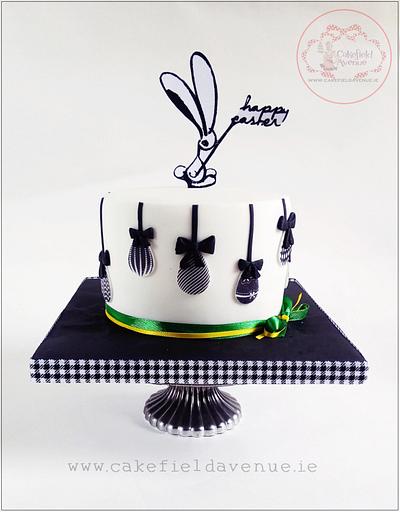 Black & White Easter Cake - Cake by Agatha Rogowska ( Cakefield Avenue)