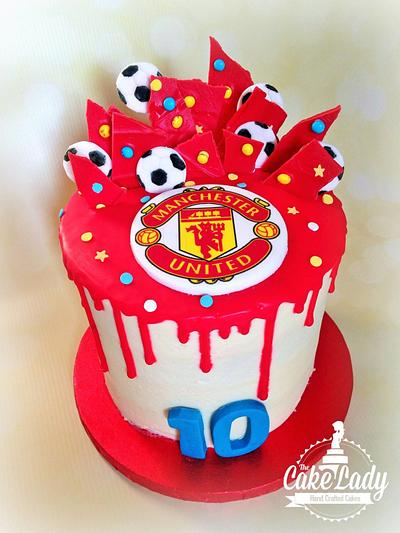 Manchester United Shirt Cake - Decorated Cake by Charlene - CakesDecor