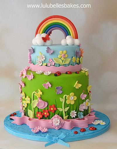 SUNSHINE AND RAINBOWS - Cake by Lulubelle's Bakes