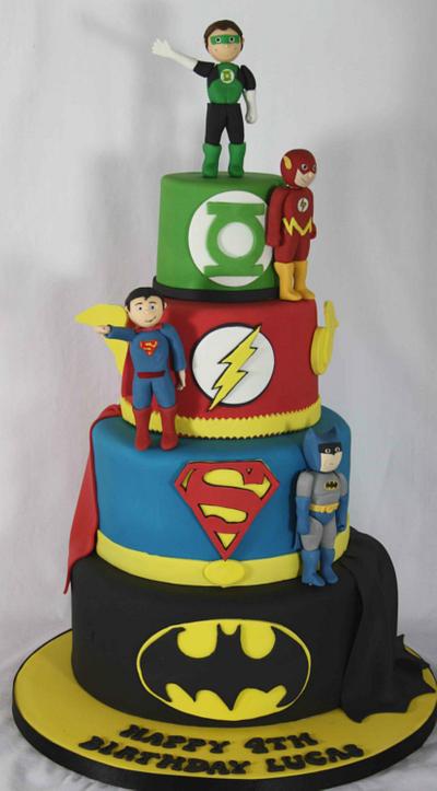 DC Superhero cake! - Cake by The Cake Cwtch