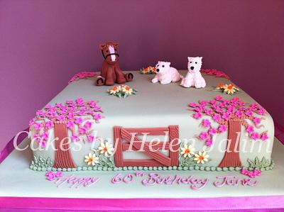 blossom cake - Cake by helen Jane Cake Design 