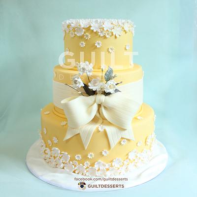 Cascading Flowers - Cake by Guilt Desserts