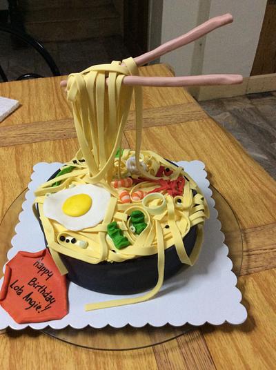 Gravity defying noodles cake - Cake by The cake magic by Daryl Tsuruoka
