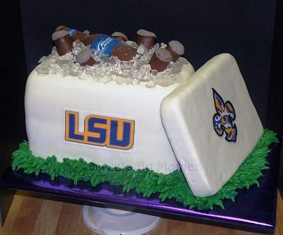 LSU & Beer . . .That's All - Cake by Sweets By Monica