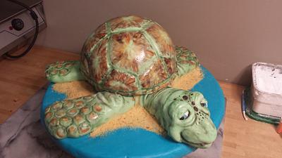 sea turtle - Cake by cronincreations