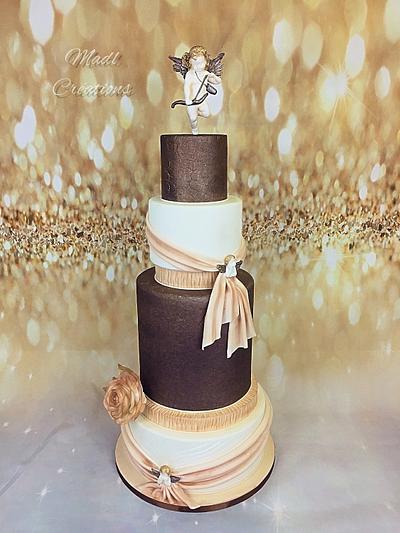 wedding cake cupidon angel's - Cake by Cindy Sauvage 