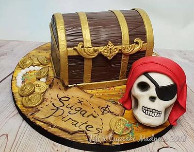Pirate Treasure Chest - Sugar Pirates Collaboration  - Cake by JojosCupcakeMadness