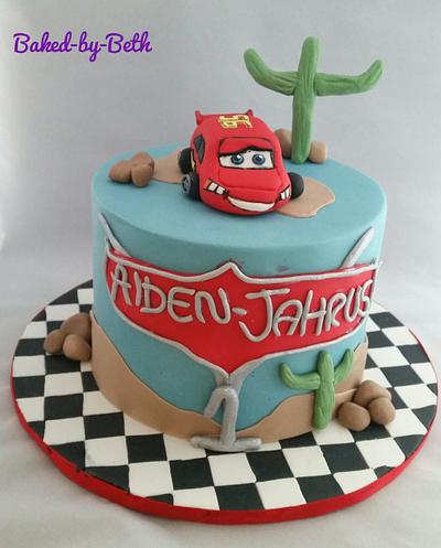 Cars 1st birthday cake  - Cake by BakedbyBeth