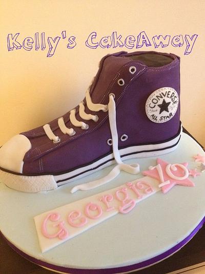 converse cake - Cake by Kelly Hallett