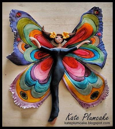 Lady Butterfly - Cake by Kate Plumcake