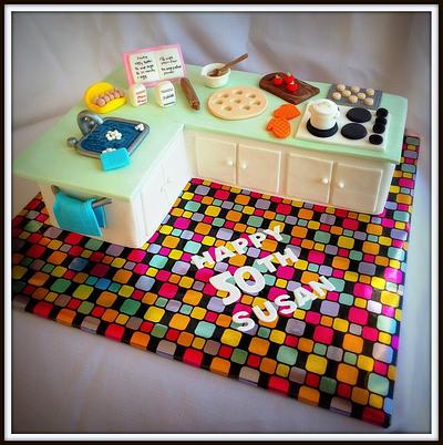 Kitchen Cooking cake - Cake by Nicki Sharp