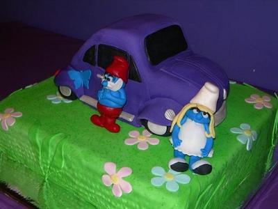 Smurfs Beetle Cake - Cake by Jesika Altuve